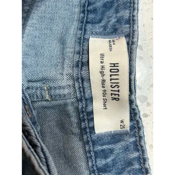 HOLLISTER NWT 90S SHORT ULTRA HIGH RISE WOMENS SIZE 0 - Picture 3 of 5